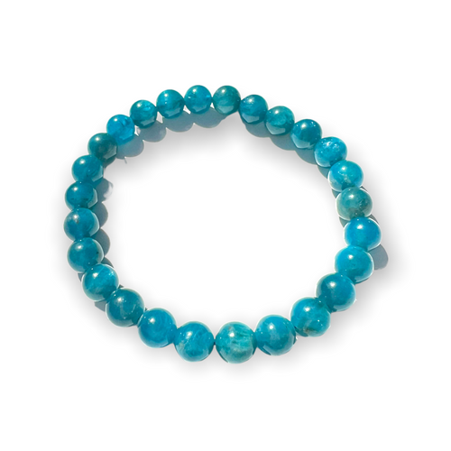 Blue Apatite Bracelet - Florida Sol Crystal Co